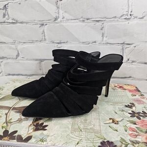 Alexander Wang Britt Black Suede Strappy Heels